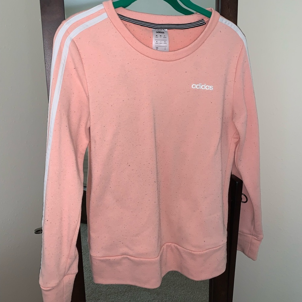 Peach Adidas pullover sweatshirt
